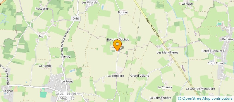 localisation de l'entreprise SCI LES SEVES  BIZIAT