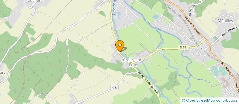 localisation de l'entreprise SCI LES SHRIMPS  CROISY-SUR-EURE