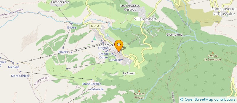 localisation de l'entreprise SCI LES SILLETYS  VILLAREMBERT