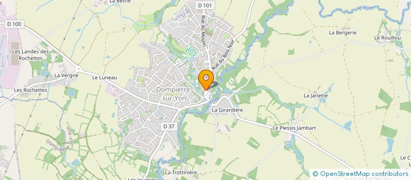 localisation de l'entreprise SCI LES SILLONS  DOMPIERRE-SUR-YON