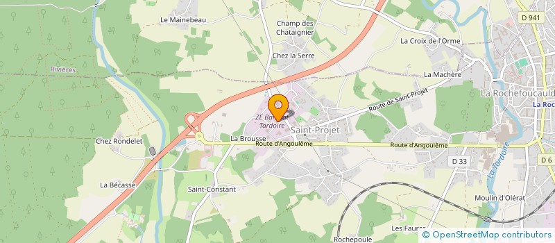 localisation de l'entreprise SCI LES SIMES DE BGC  LA ROCHEFOUCAULD-EN-ANGOUMOIS