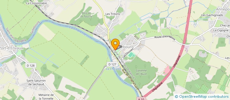 localisation de l'entreprise SCI LES SINAGOTS  TAILLEBOURG