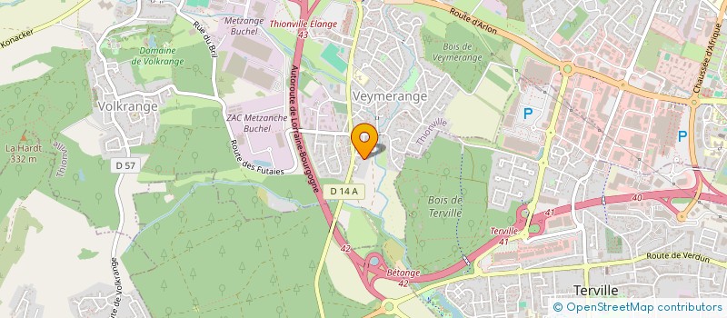 localisation de l'entreprise SCI LES SIX  THIONVILLE