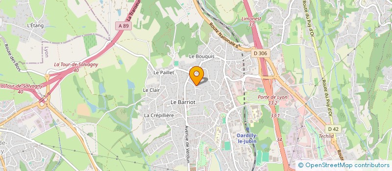 localisation de l'entreprise SCI LES SIX DE CROIX ROUSSE  DARDILLY