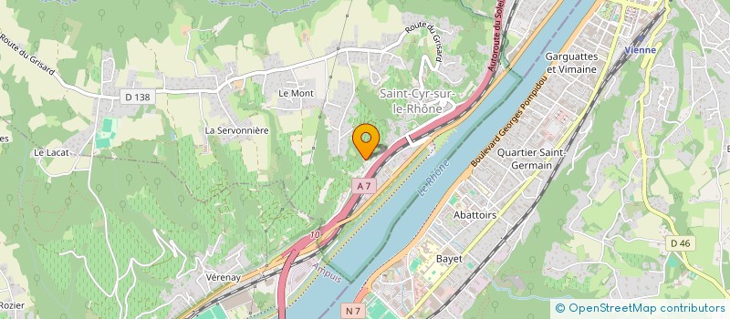 localisation de l'entreprise SCI LES SIX DES  SAINT-CYR-SUR-LE-RHONE