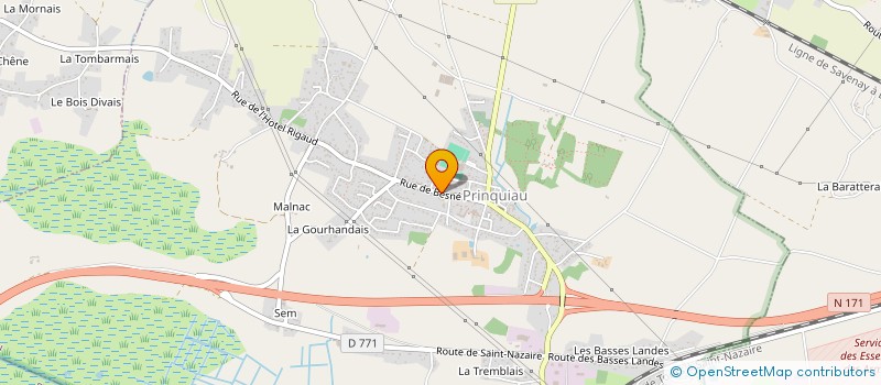 localisation de l'entreprise SCI LES SIXT  PRINQUIAU