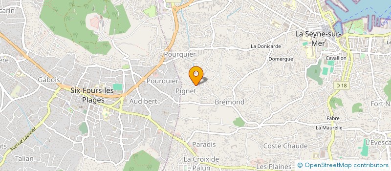 localisation de l'entreprise SCI LES SOEURETTES à LA SEYNE-SUR-MER