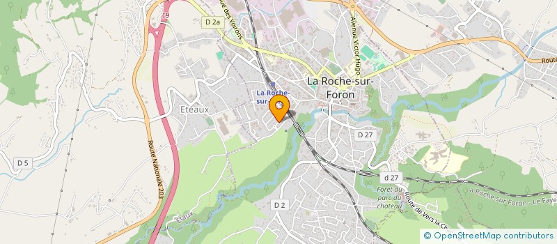 localisation de l'entreprise SCI LES SOLDANELLES  LA ROCHE-SUR-FORON