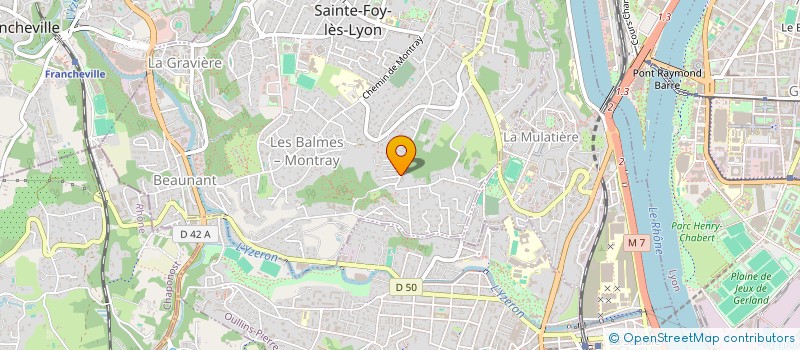 localisation de l'entreprise SCI LES SOLDANELLES  SAINTE-FOY-LES-LYON