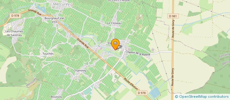 localisation de l'entreprise SCI LES SOLEILS  MERCUREY