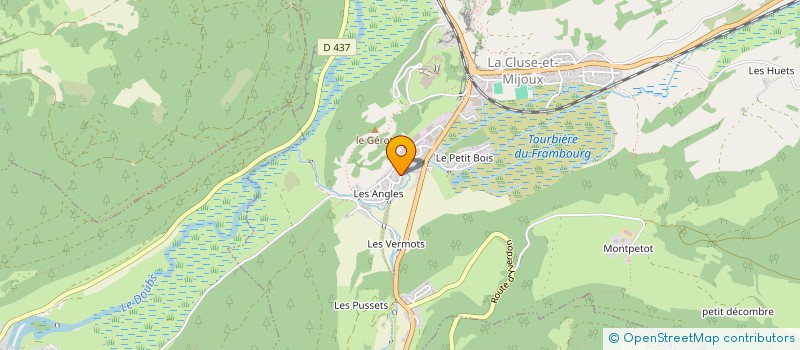 localisation de l'entreprise SCI LES SOLIDES  LA CLUSE-ET-MIJOUX