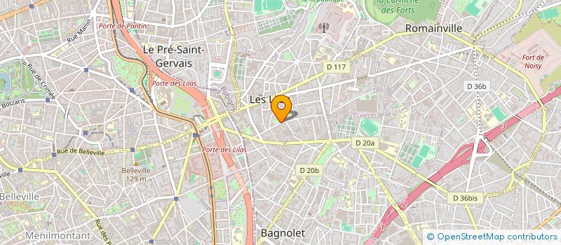 localisation de l'entreprise SCI LES SOLITAIRES à LES LILAS