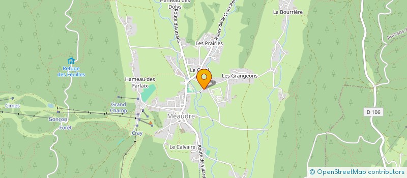 localisation de l'entreprise SCI LES SONNARIETS  AUTRANS-MEAUDRE EN VERCORS