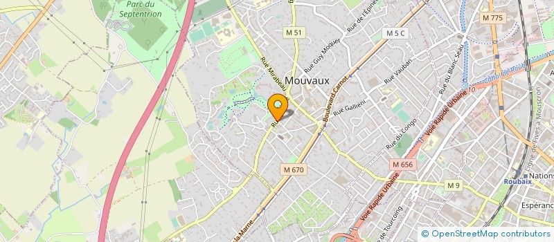 localisation de l'entreprise SCI LES SONNETTES  MOUVAUX