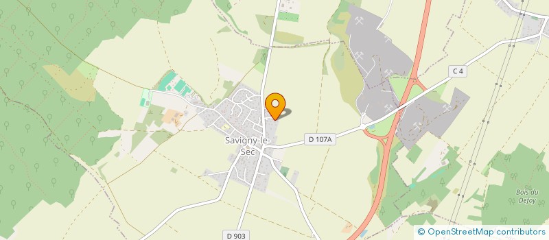 localisation de l'entreprise SCI LES SORBIERS  SAVIGNY-LE-SEC