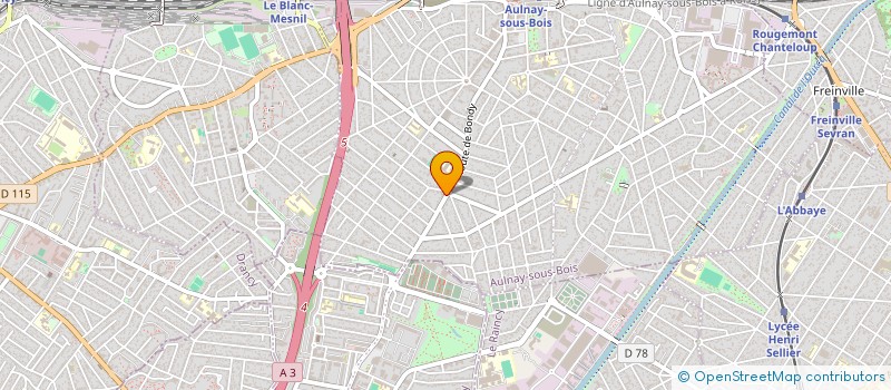 localisation de l'entreprise SCI LES SORBIERS à AULNAY-SOUS-BOIS