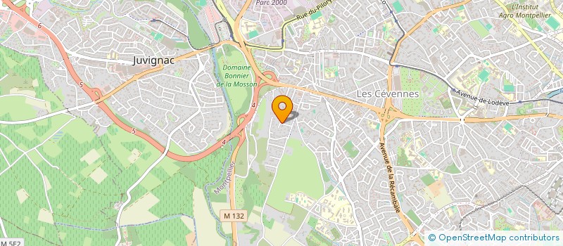 localisation de l'entreprise SCI LES SORBIERS à MONTPELLIER