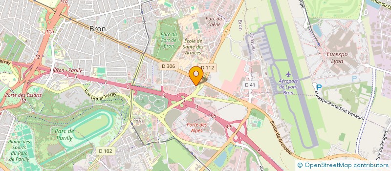 localisation de l'entreprise SCI LES SORBIERS  BRON