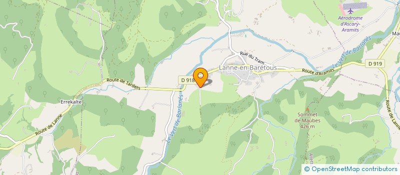 localisation de l'entreprise SCI LES SORBIERS  LANNE-EN-BARETOUS