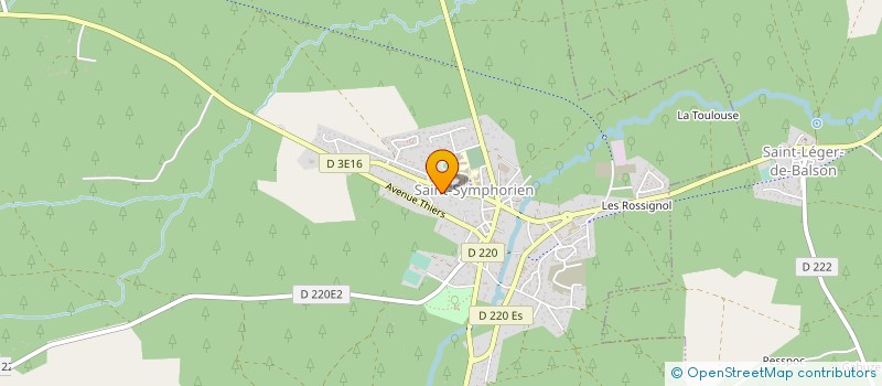 localisation de l'entreprise SCI LES SORBIERS  ST-SYMPHORIEN