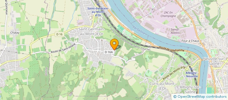 localisation de l'entreprise SCI LES SORBIERS  SAINT-GERMAIN-AU-MONT-D'OR