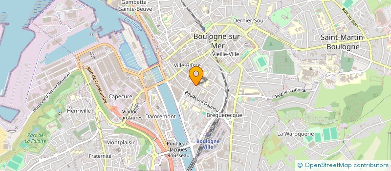 localisation de l'entreprise SCI LES SOUCHETS  BOULOGNE-SUR-MER