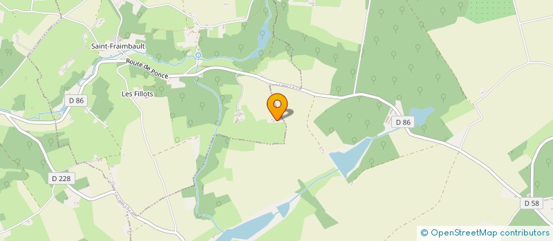 localisation de l'entreprise SCI LES SOUHAITS  SAINT GEORGES DE LA COUEE