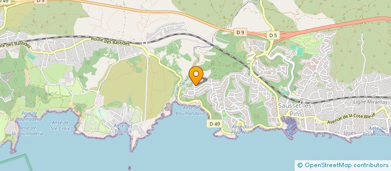 localisation de l'entreprise SCI LES SOULIEROS  SAUSSET-LES-PINS