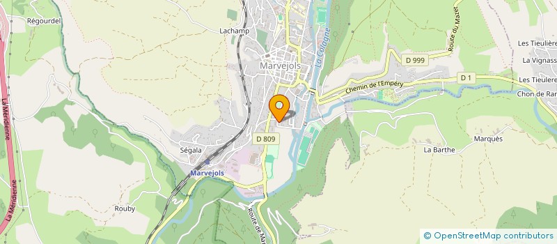 localisation de l'entreprise SCI LES SOUPIRS  MARVEJOLS