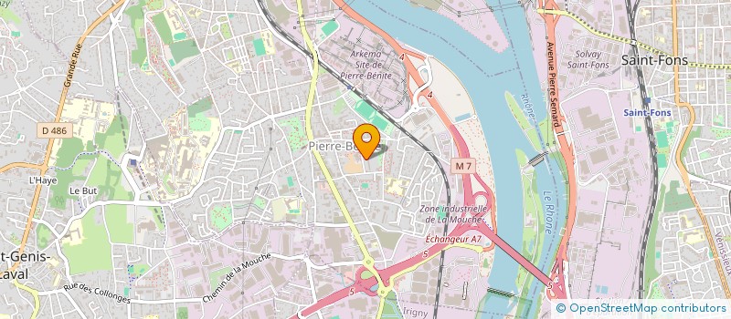 localisation de l'entreprise SCI LES SOURCES  OULLINS-PIERRE-BENITE