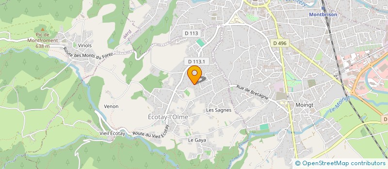 localisation de l'entreprise SCI LES SOURCES  ECOTAY-L'OLME