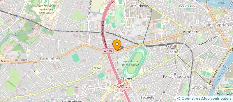 localisation de l'entreprise SCI  LES SOURCES  TOULOUSE