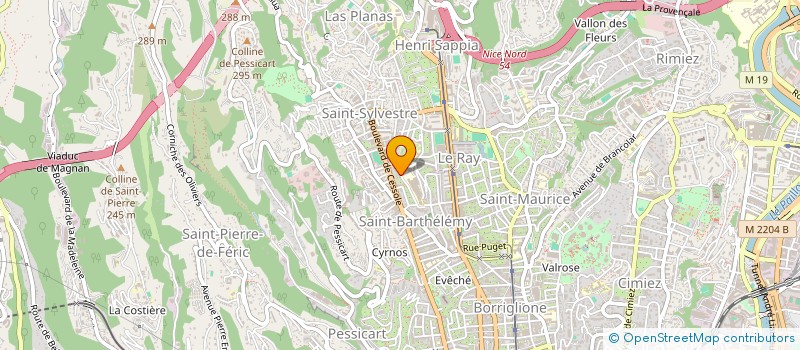 localisation de l'entreprise SCI LES SOURCES à NICE