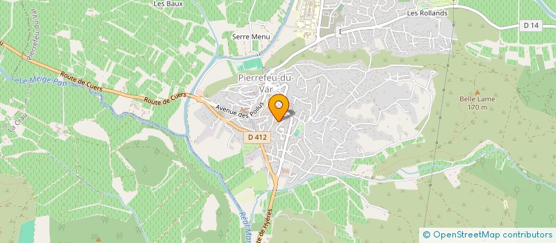 localisation de l'entreprise SCI LES SOURCES  CUERS