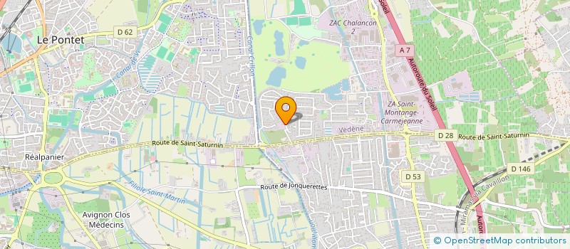 localisation de l'entreprise SCI LES SOURCES  VEDENE