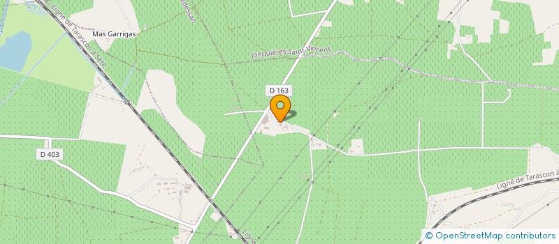 localisation de l'entreprise SCI LES SOURCES  BEAUCAIRE