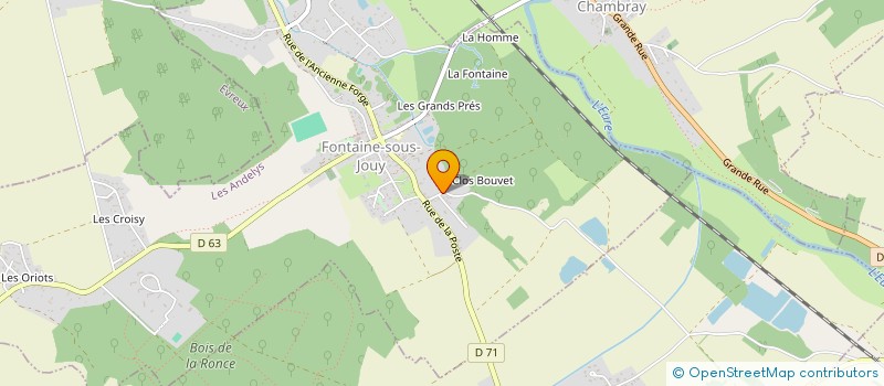 localisation de l'entreprise SCI LES SOURCES  JOUY-SUR-EURE