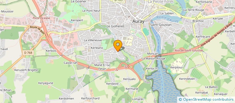 localisation de l'entreprise SCI LES SOURCES à AURAY