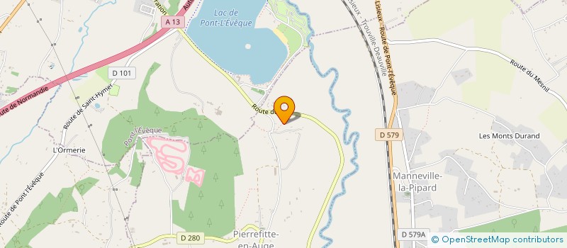 localisation de l'entreprise SCI LES SOURCES  PIERREFITTE-EN-AUGE