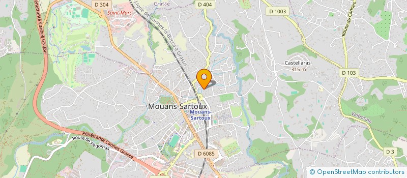 localisation de l'entreprise SCI LES SOURCES à MOUANS-SARTOUX