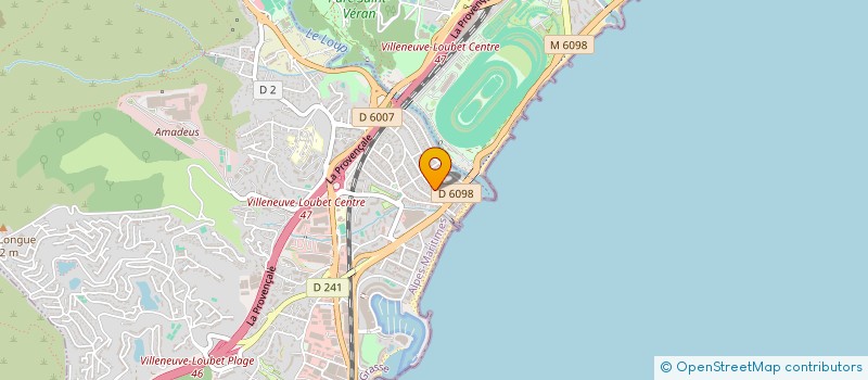 localisation de l'entreprise SCI LES SOURCES à VILLENEUVE-LOUBET