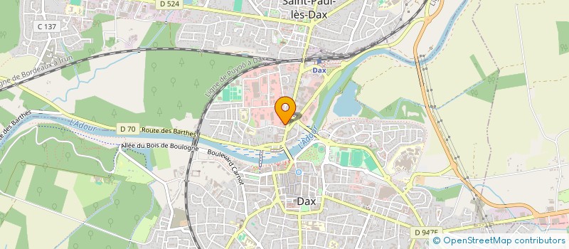 localisation de l'entreprise SCI LES SOURCES à DAX