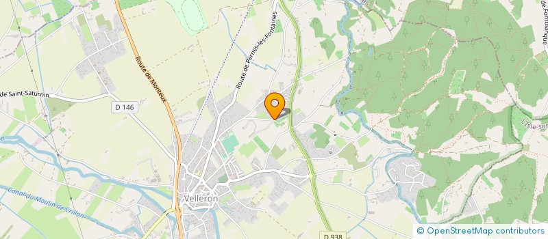 localisation de l'entreprise SCI LES SOURCES DE BEAULIEU  VELLERON