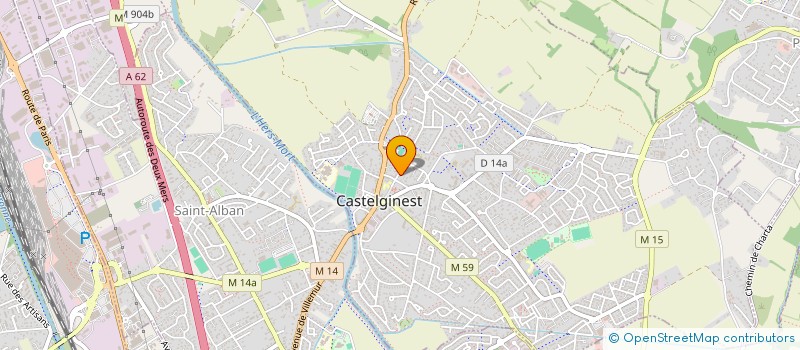 localisation de l'entreprise SCI LES SOURCES DU BONHEUR à CASTELGINEST