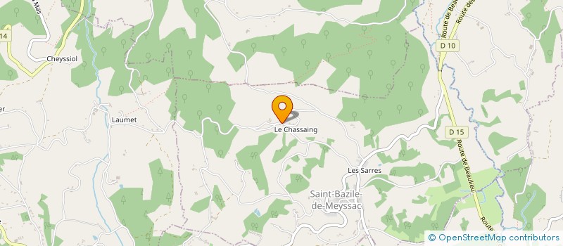 localisation de l'entreprise SCI LES SOURCES DU VIEUX BOURG  SAINT-BAZILE-DE-MEYSSAC