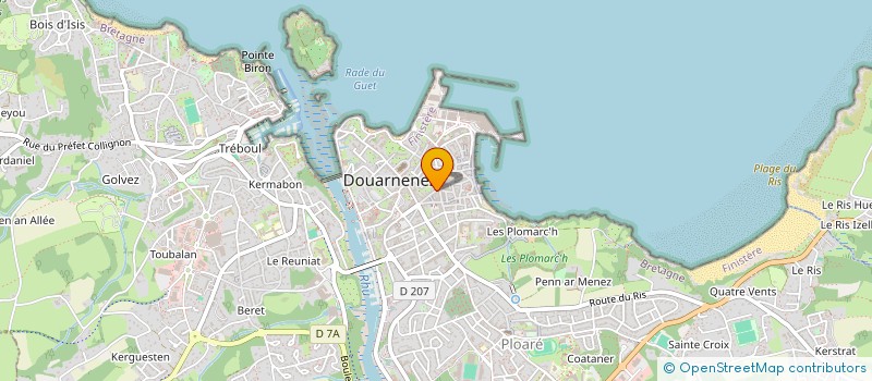 localisation de l'entreprise SCI LES STERNES  DOUARNENEZ