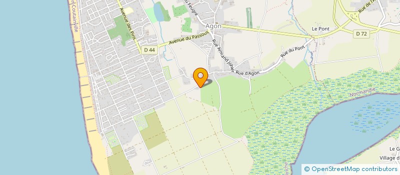 localisation de l'entreprise SCI LES STERNES  AGON-COUTAINVILLE