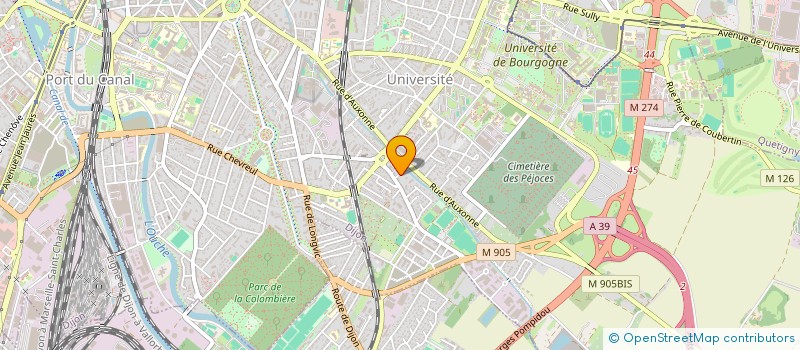 localisation de l'entreprise SCI LES STUDIANTES DE LA PLEIADE à DIJON