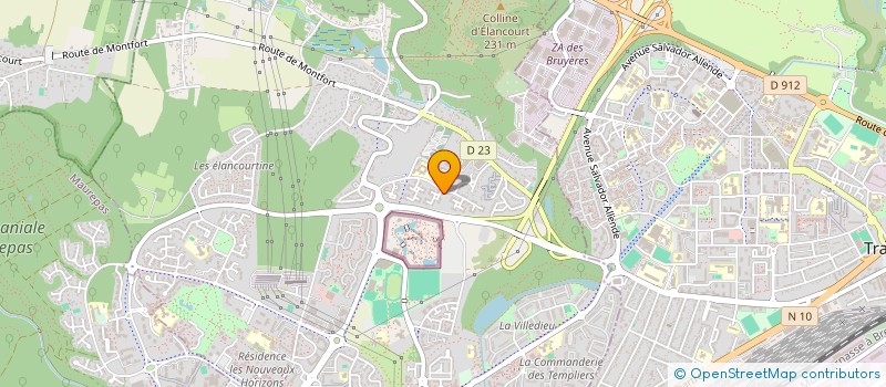 localisation de l'entreprise SCI LES STUDIOS DE BUC  ELANCOURT