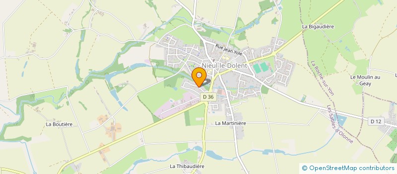 localisation de l'entreprise SCI LES SUREAUX  NIEUL-LE-DOLENT